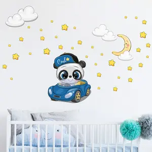 Ambiance-sticker Stickers panda en voiture et 60 étoilesVendu parambiance-sticker