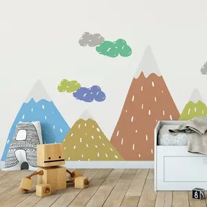 Ambiance-sticker Stickers enfant montagnes scandinaves dipakaVendu parambiance-sticker