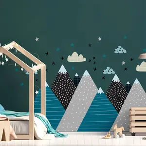 Ambiance-sticker Stickers enfant montagnes scandinaves janekaVendu parambiance-sticker