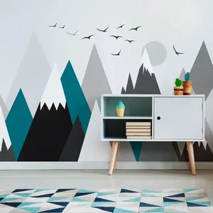 Ambiance-sticker Stickers enfant montagnes scandinaves annuskaVendu parambiance-sticker