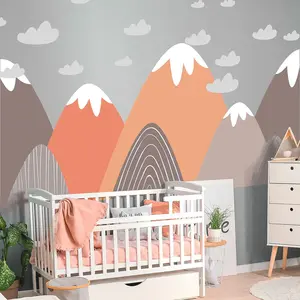Ambiance-sticker Stickers enfant montagnes scandinaves franscikaVendu parambiance-sticker