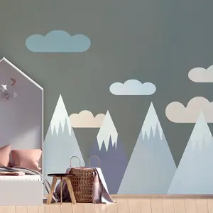 Ambiance-sticker Stickers enfant montagnes scandinaves jenkaVendu parambiance-sticker