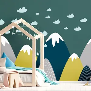 Ambiance-sticker Stickers enfant montagnes scandinaves donkaVendu parambiance-sticker