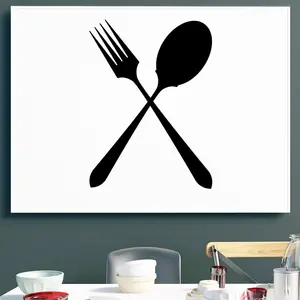 Ambiance-sticker Sticker cuisine Cuillère et fourchette croiséesVendu parambiance-sticker