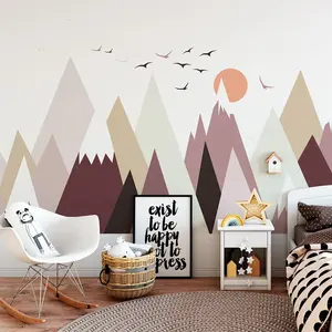 Stickers enfant montagnes scandinaves katenkkaVendu parambiance-sticker