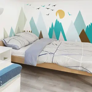 Ambiance-sticker Stickers enfant montagnes scandinaves oyenka pas cher