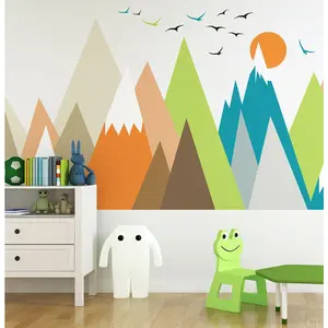 Ambiance-sticker Stickers enfant montagnes scandinaves shizukaVendu parambiance-sticker