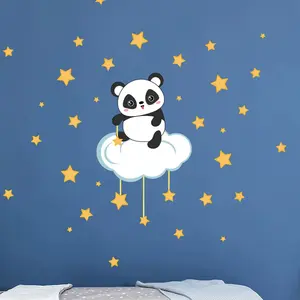 Ambiance-sticker Stickers panda sur le nuage et 50 étoilesVendu parambiance-sticker