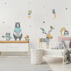 Ambiance-sticker Stickers animaux scandinaves des boisVendu parambiance-sticker