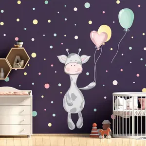 Ambiance-sticker Stickers girafes et les ballons volants pas cher