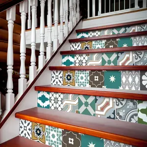 Ambiance-sticker Stickers escalier carreaux de ciment naya x 2Vendu parambiance-sticker