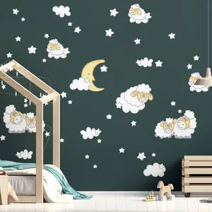 Ambiance-sticker Stickers moutons au clair de luneVendu parambiance-sticker