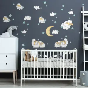 Ambiance-sticker Stickers moutons veilleurs de sommeilVendu parambiance-sticker