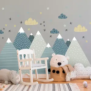 Ambiance-sticker Stickers enfant montagnes scandinaves alikaVendu parambiance-sticker