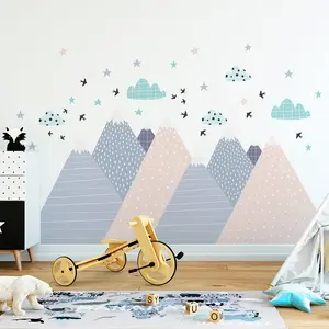 Ambiance-sticker Stickers enfant montagnes scandinaves sandikaVendu parambiance-sticker