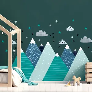 Ambiance-sticker Stickers enfant montagnes scandinaves jeremikaVendu parambiance-sticker