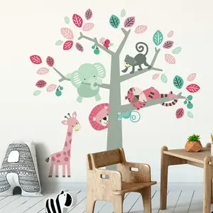 Ambiance-sticker Stickers animaux de la jungle amis loufoquesVendu parambiance-sticker