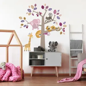 Ambiance-sticker Stickers animaux de la jungle amis pour la vieVendu parambiance-sticker