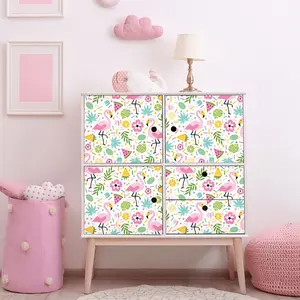 Ambiance-sticker Sticker meuble enfant flamants roses des tropiquesVendu parambiance-sticker