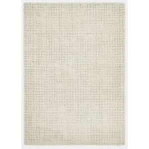 Décoweb Tapis Nomadic Crème - Quadrillage - 160 x 230 cm pas cher