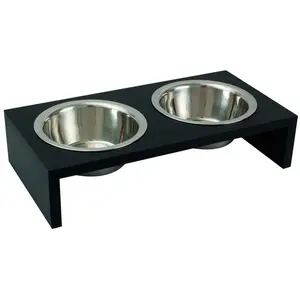 Comparateur de prix : FLAMINGO Bol d'alimentation double Kobushi Anthracite 2x650 ml 1031113 TU