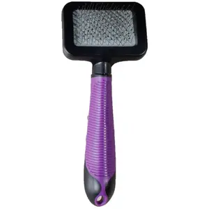 Flamingo Karlie Brosse Universelle avec poignée pour Chat, Violet/Noir pas cher