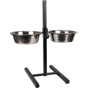 Flamingo H Porte avec Ecuelles pour Chien 2 x 21 cm 1,6 L pas cher