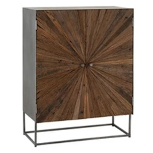 Comparateur de prix : Armoire 2 portes en bois et métal - SHINE