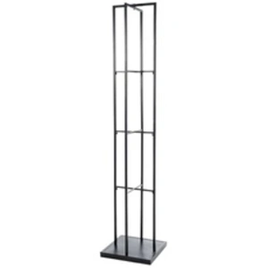 Comparateur de prix : Etagère 4 Niveaux en Métal Coussins 211cm Noir
