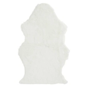 Comparateur de prix : PARIS PRIX Tapis Imitation Fourrure Lesley 60x94cm Blanc