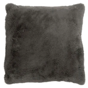 Comparateur de prix : Paris Prix Coussin Imitation Fourrure Cutie 45x45cm Gris Foncé