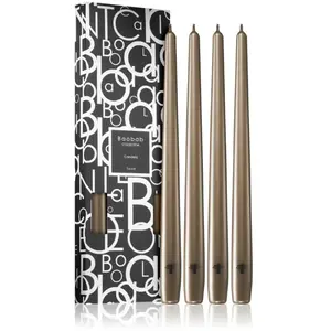 Baobab Collection Candela Taupe bougie 4 pcs pas cher