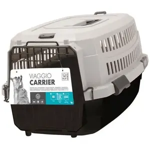 Comparateur de prix : MPETS Viaggio Cage de Transport pour Chien Noir/Gris Taille M