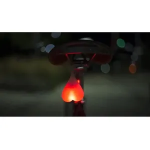Lumière LED feu arrière pour vélo cyclisme - BIKE BALLS - Rouge - Pour être vu - Sangle intégrée - 3 modesVendu parcdiscount