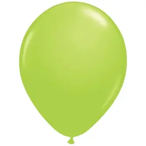 RueDeLaFete Sachet de 25 BALLONS Opaques 25cm, Vert tilleul 25cm pas cher