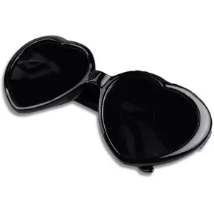 RueDeLaFete Lunettes Coeurs Noires pas cher