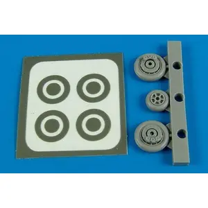 F9F Panther wheels & paint masks for HB - 1:72e - Aires pas cher