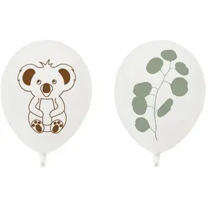 RueDeLaFete Sachet de 8 ballons 25cm imprimés thème KOALA pas cher