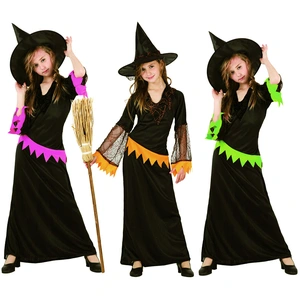 Comparateur de prix : RueDeLaFete Costume d'Apprentie Sorcière avec Chapeau - 7/9 Ans