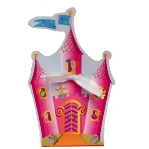 RueDeLaFete Ballotin carton Château rose pas cher