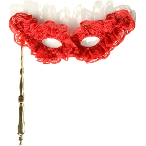 Comparateur de prix : RueDeLaFete Loup Adulte Papillon Dentelles Rouge
