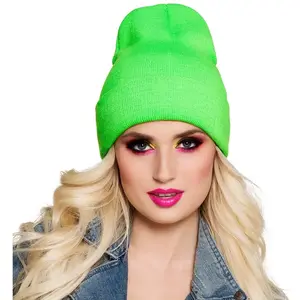 Comparateur de prix : Bonnet Fluo Vert - Adulte