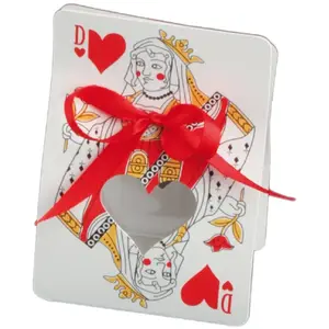 RueDeLaFete Ballotin Carte DAME de coeur, avec plexi pas cher