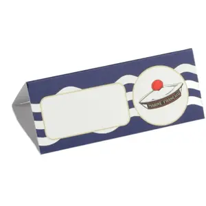 RueDeLaFete Marque-place carton Marin 9,5cm pas cher