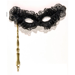 Comparateur de prix : RueDeLaFete Loup Adulte Papillon Dentelle Noir