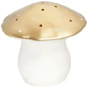 Comparateur de prix : Egmont Toys CHAMPIGNON - Lampe à poser / Veilleuse LED Grand Champignon Or H30cm