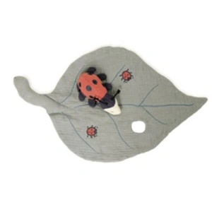 Doudou coccinelle en gaze de coton Egmont Toys pas cher