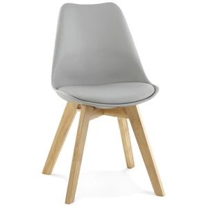 ALTEREGO Chaise moderne 'TEKI' grise pas cher
