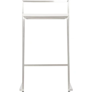 Alterego Tabouret snack design mi-hauteur 'DISKO MINI' blanc empilable pas cher