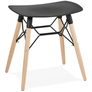 ALTER EGO Tabouret bas design 'aladin' noir style scandinave ALADIN pas cher